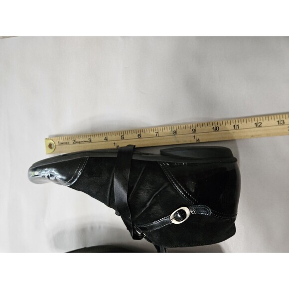 Peko Black Faux Leather Boots, Size 8 - Picture 6 of 11